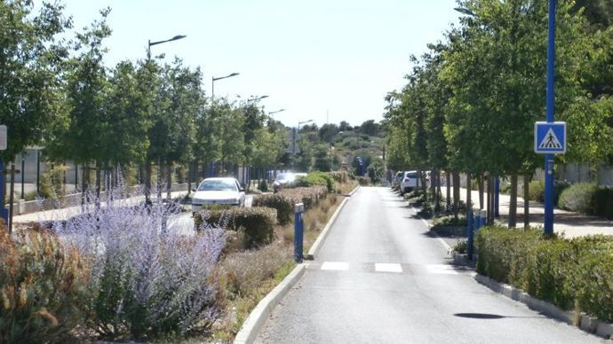 28. Catégorie « promoteurs immobiliers et aménageurs lotisseurs », médaille de bronze, GGL  aménagement, quartier via Domitia-Olivette au Crès (34). ©Victoires du paysage
